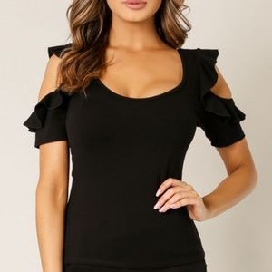 Ruffle Double Sleeve Top
